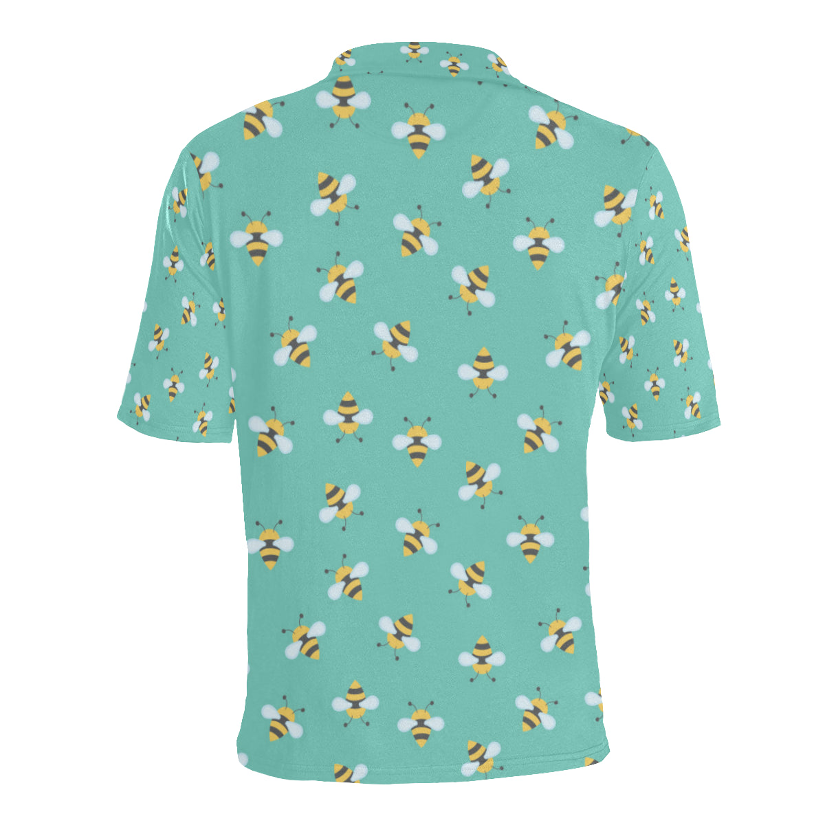 Bee Pattern Print Design 01 Men Polo Shirt