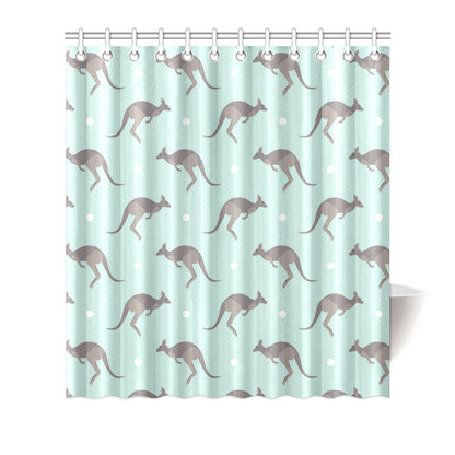 Kangaroos Pattern Print Design 04 Shower Curtain