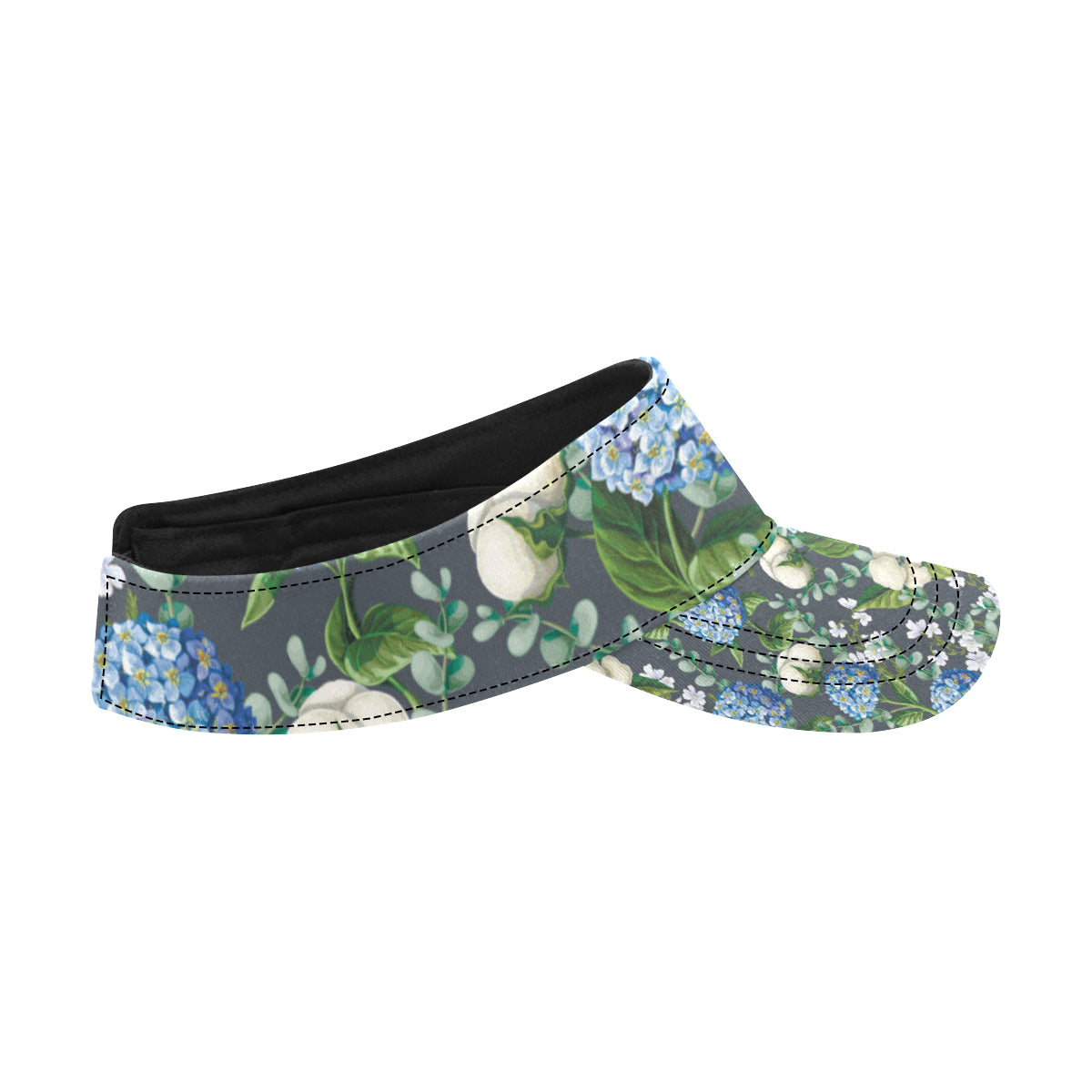 Hydrangea Pattern Print Design 02 Unisex Sun Visor