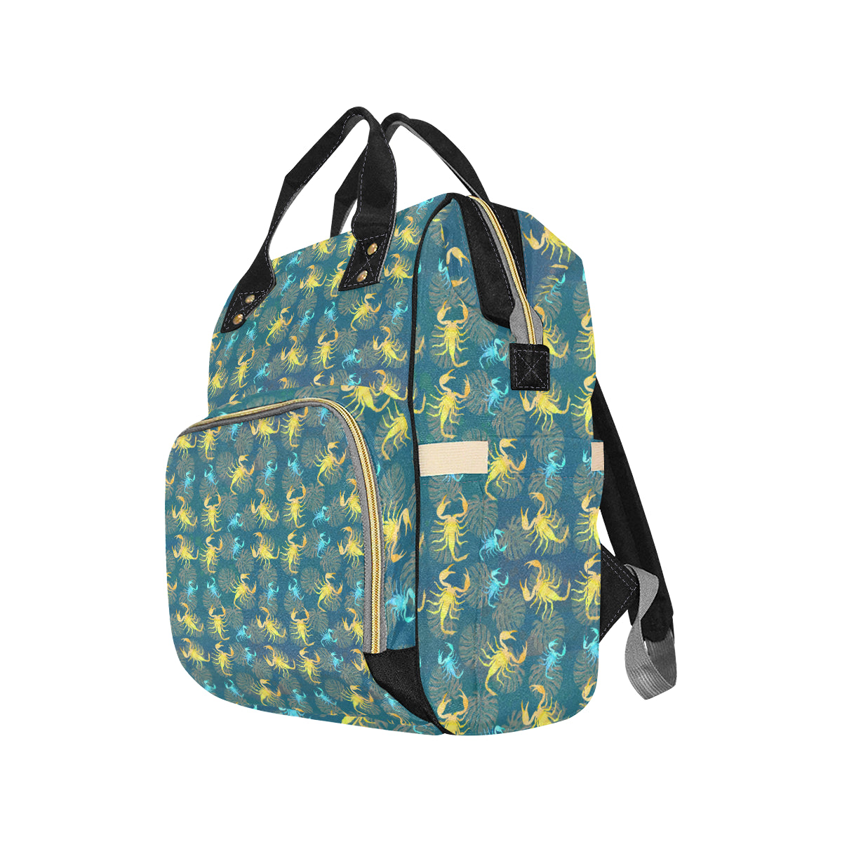 Scorpion Pattern Print Design 02 Diaper Bag Backpack