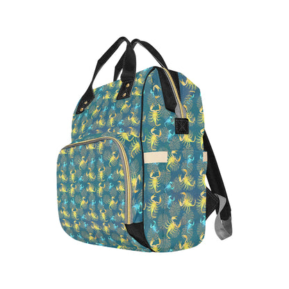 Scorpion Pattern Print Design 02 Diaper Bag Backpack