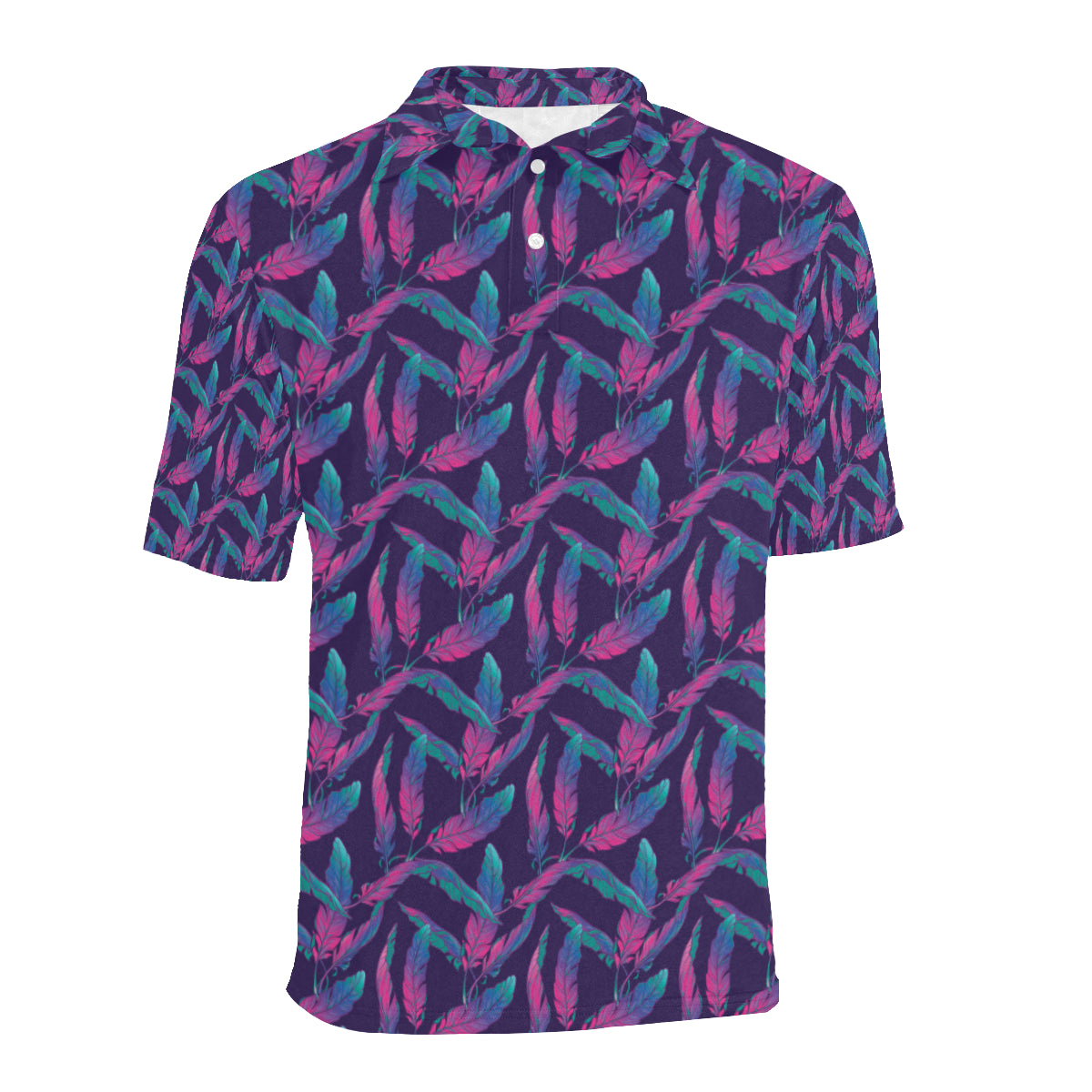 Banana Leaf Pattern Print Design 08 Men Polo Shirt