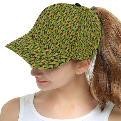 Agricultural Corn cob Print Snapback Cap