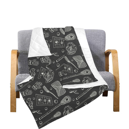Lacrosse Pattern Print Design 01 Premium Quilt