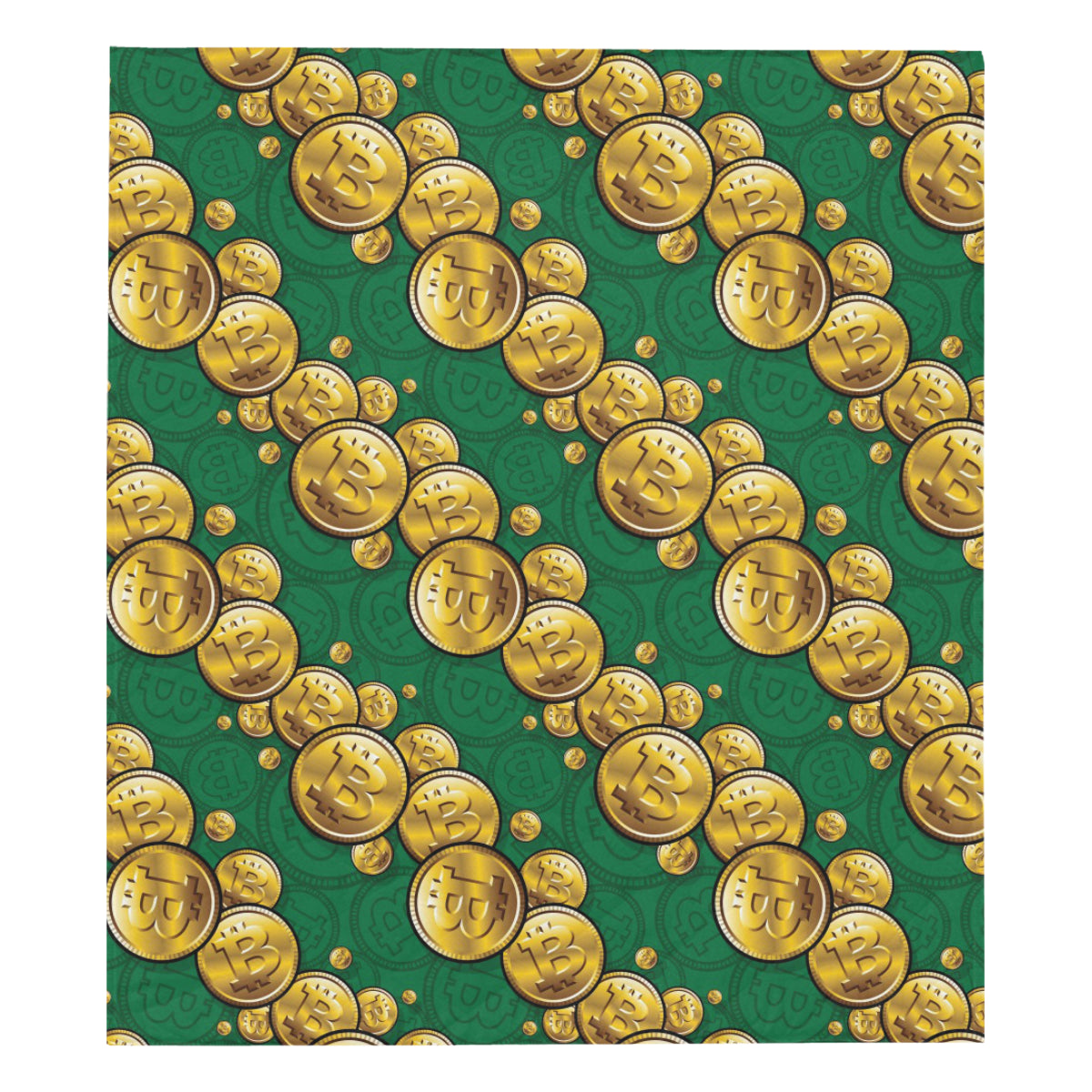 Bitcoin Pattern Print Design DO02 Premium Quilt