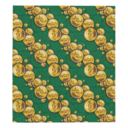 Bitcoin Pattern Print Design DO02 Premium Quilt