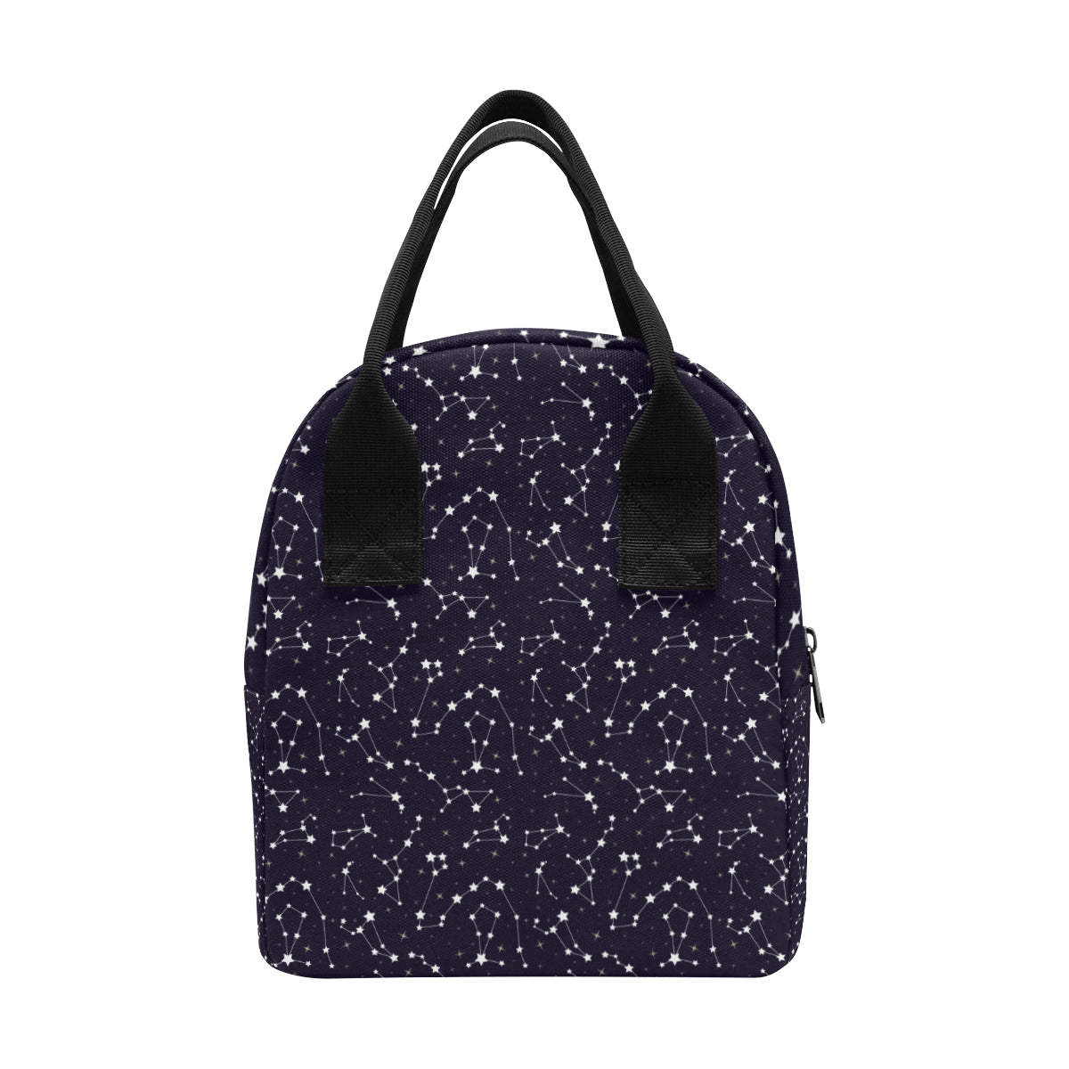 Zodiac Star Pattern Design Print Insulated Lunch Bag