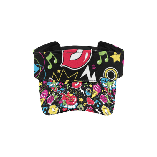 Pop Art Pattern Print Design A04 Unisex Sun Visor