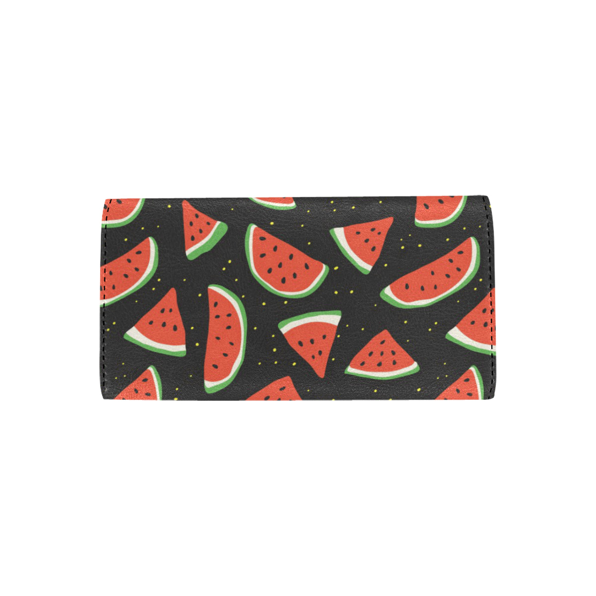 Watermelon Pattern Print Design WM09 Women's Trifold Wallet