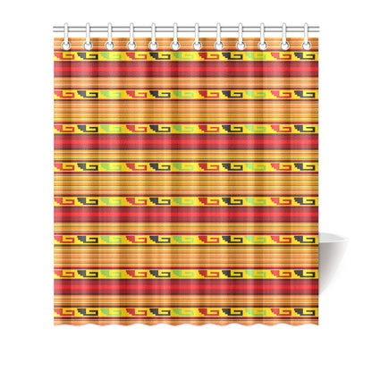 Mexican Blanket Ornament Print Pattern Shower Curtain