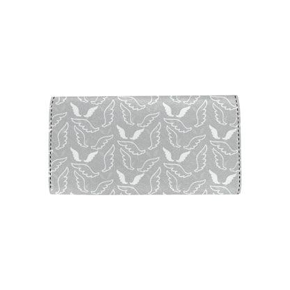 Angel Wings Pattern Print Design 01 Women's Trifold Wallet