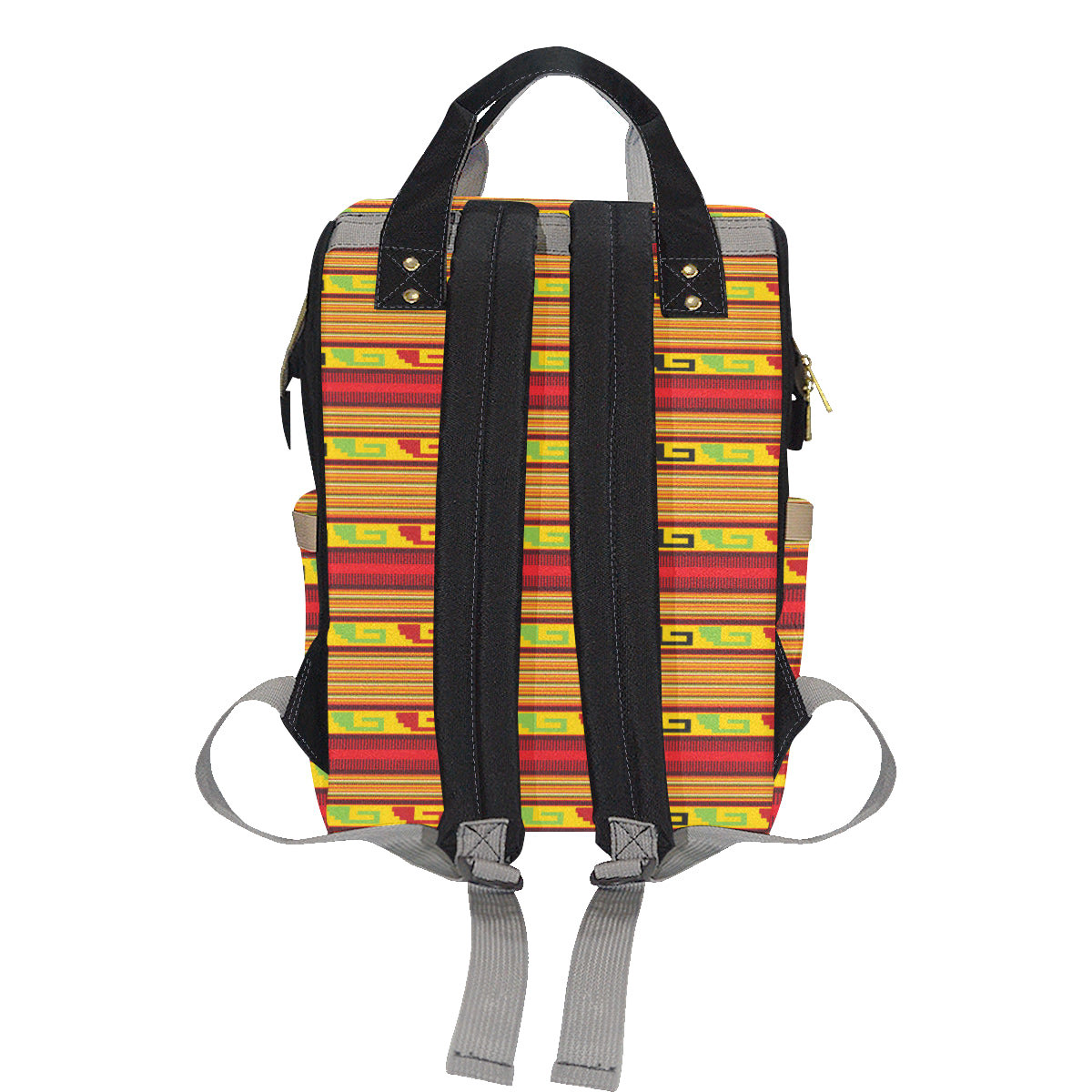 Mexican Blanket Ornament Print Pattern Diaper Bag Backpack