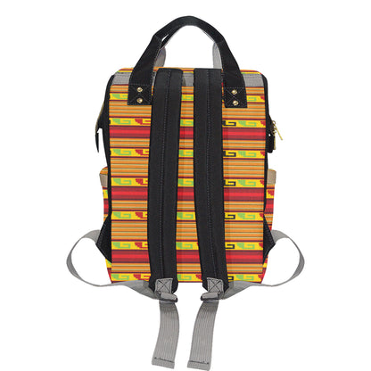 Mexican Blanket Ornament Print Pattern Diaper Bag Backpack