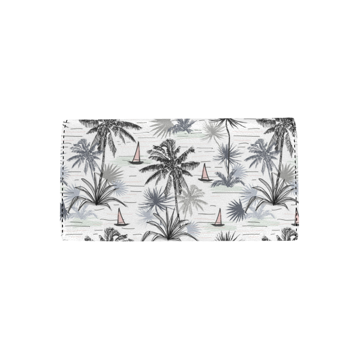 Pacific island Pattern Print Design A04 Women's Trifold Wallet