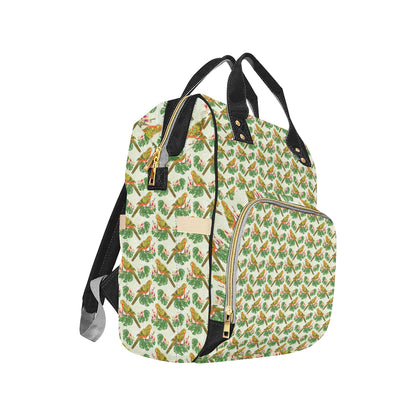 Conures Pattern Print Design 01 Diaper Bag Backpack