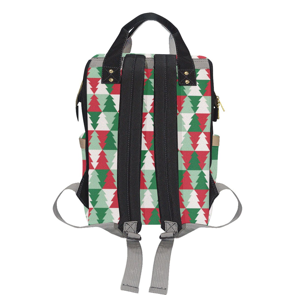 Christmas Tree Pattern Print Design 01 Diaper Bag Backpack