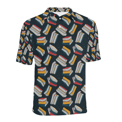 Book Pattern Print Design 07 Men Polo Shirt