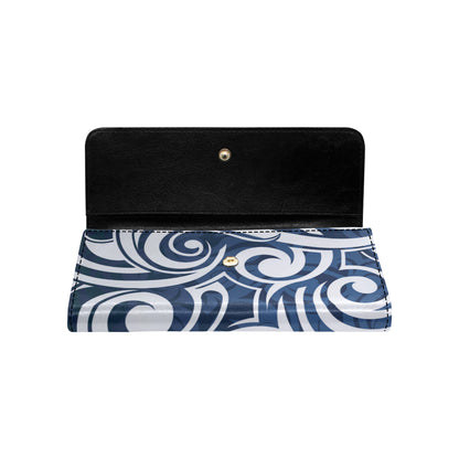 Maori Pattern Print Design 01 Women's Trifold Wallet
