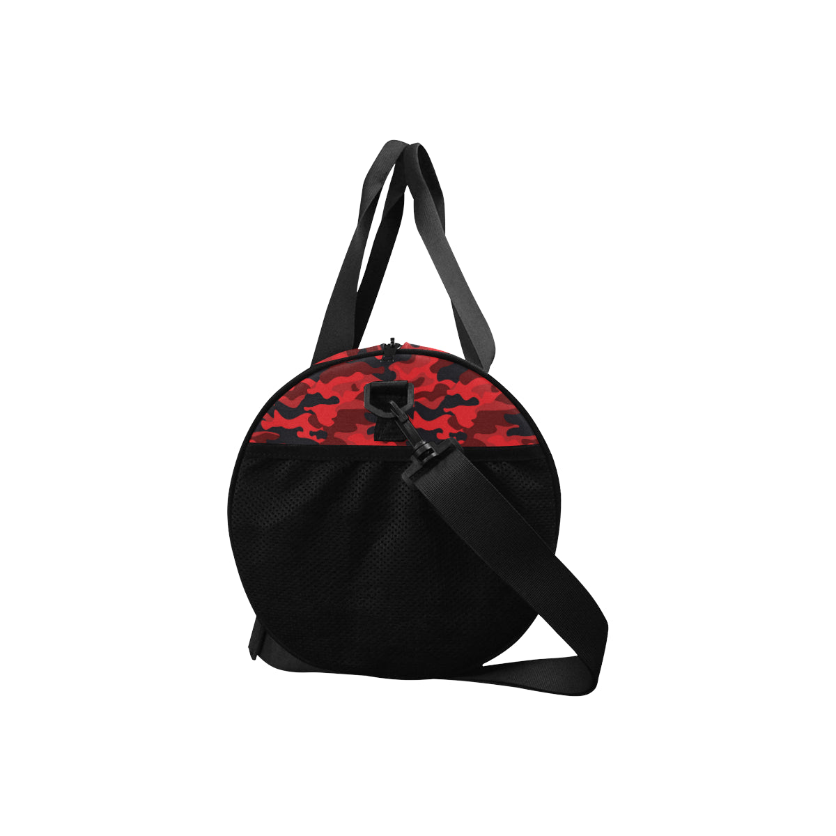 Camo Red Pattern Print Design 03 Duffel Bag