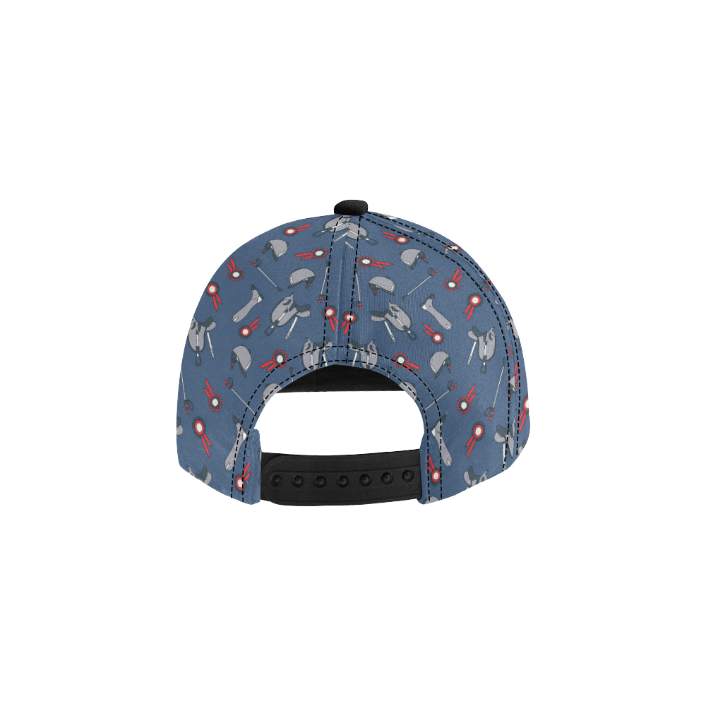 Equestrian Equipment Background Snapback Cap