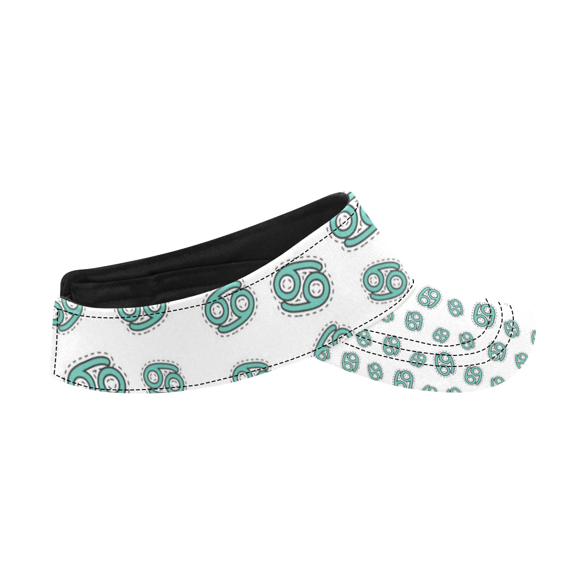 Cancer Zodiac Pattern Print Design 04 Unisex Sun Visor
