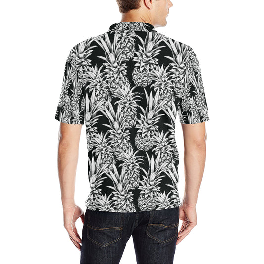 Pineapple Pattern Print Design PP08 Men Polo Shirt