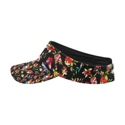 Skull Roses Flower Design Themed Print Unisex Sun Visor