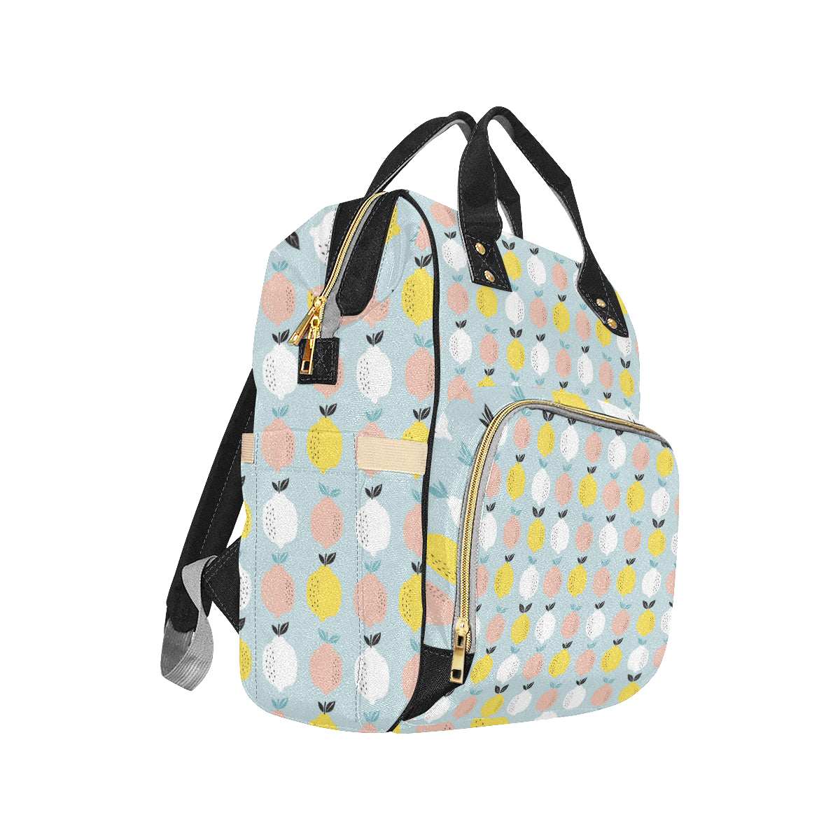 Citrus  Pattern Print Design 03 Diaper Bag Backpack