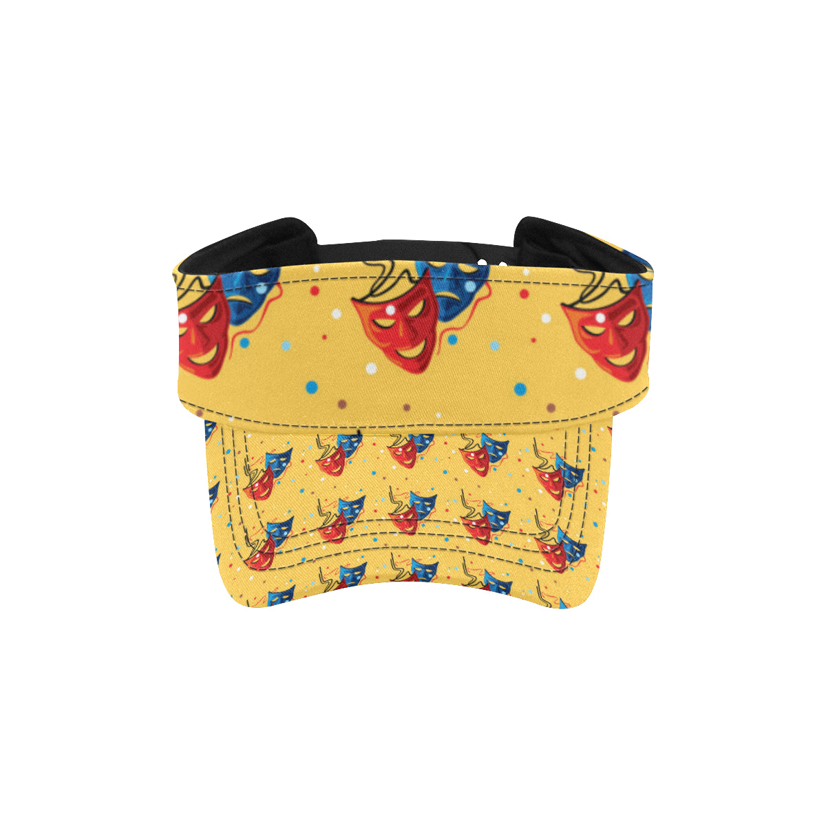Acting Mask Pattern Print Design 02 Unisex Sun Visor