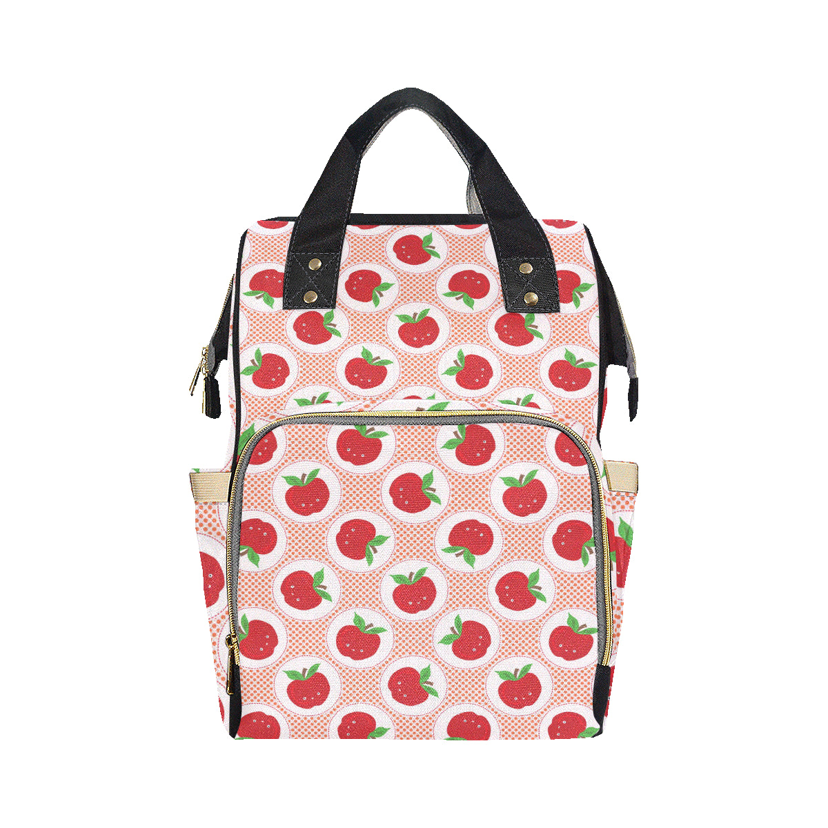 Apple Pattern Print Design AP08 Diaper Bag Backpack