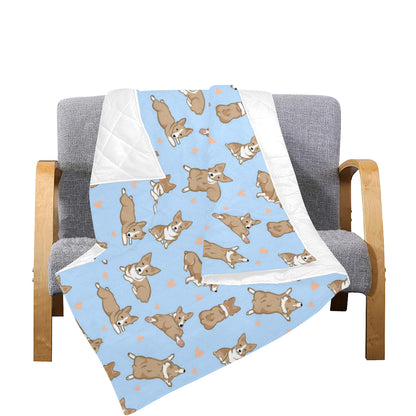 Pembroke Welsh Corgis Pattern Print Design A05 Premium Quilt