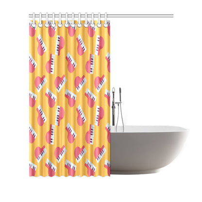 Piano Pattern Print Design 02 Shower Curtain