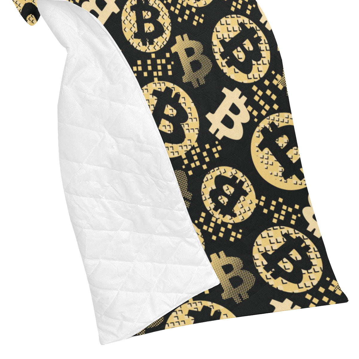 Bitcoin Pattern Print Design DO06 Premium Quilt