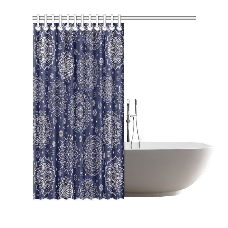 Mandala Pattern Print Design 02 Shower Curtain