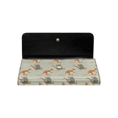 Koala Pattern Print Design 03 Women's Trifold Wallet