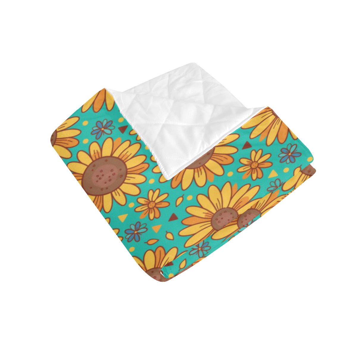 Sunflower Pattern Print Design SF013 Premium Quilt