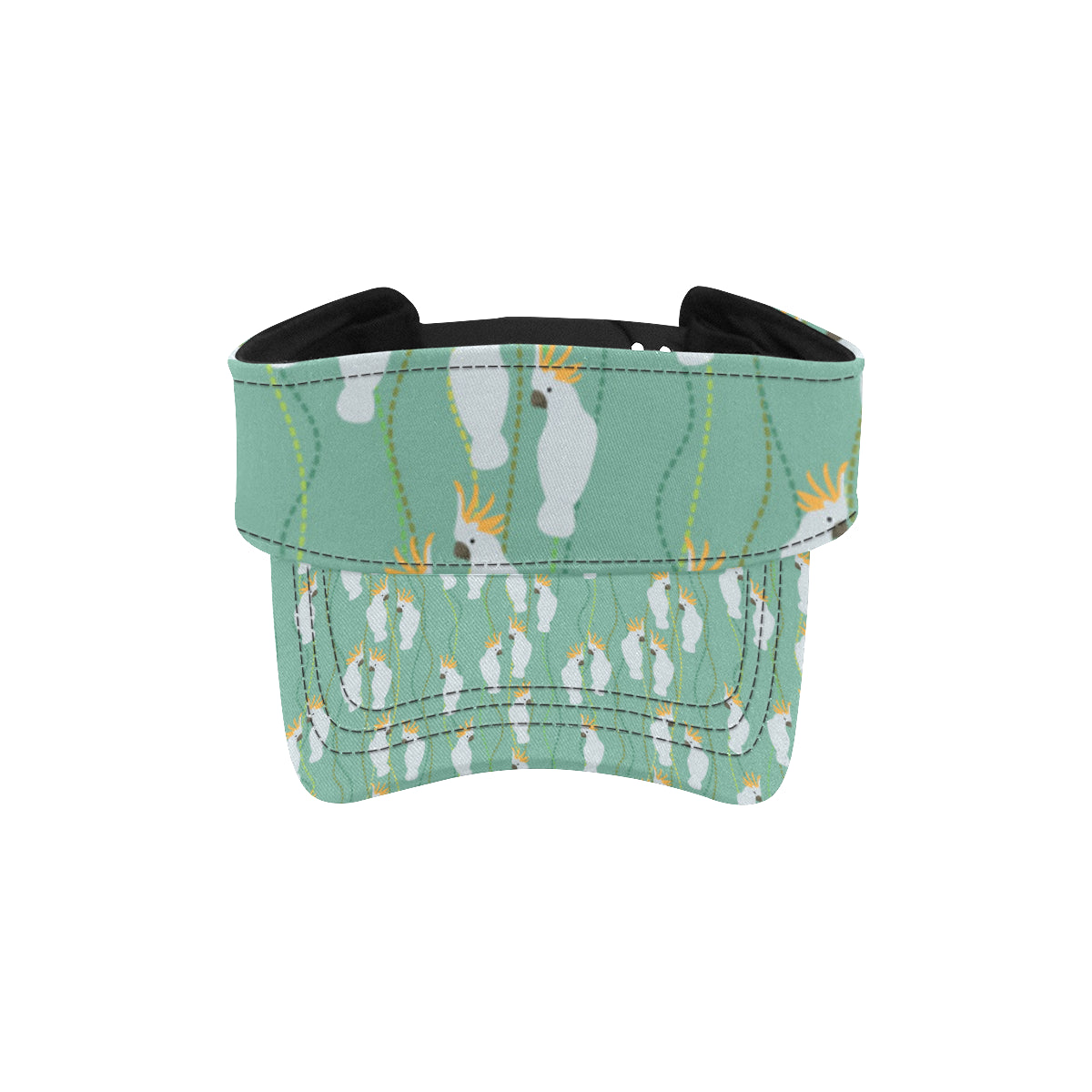 Cockatoo Pattern Print Design 01 Unisex Sun Visor