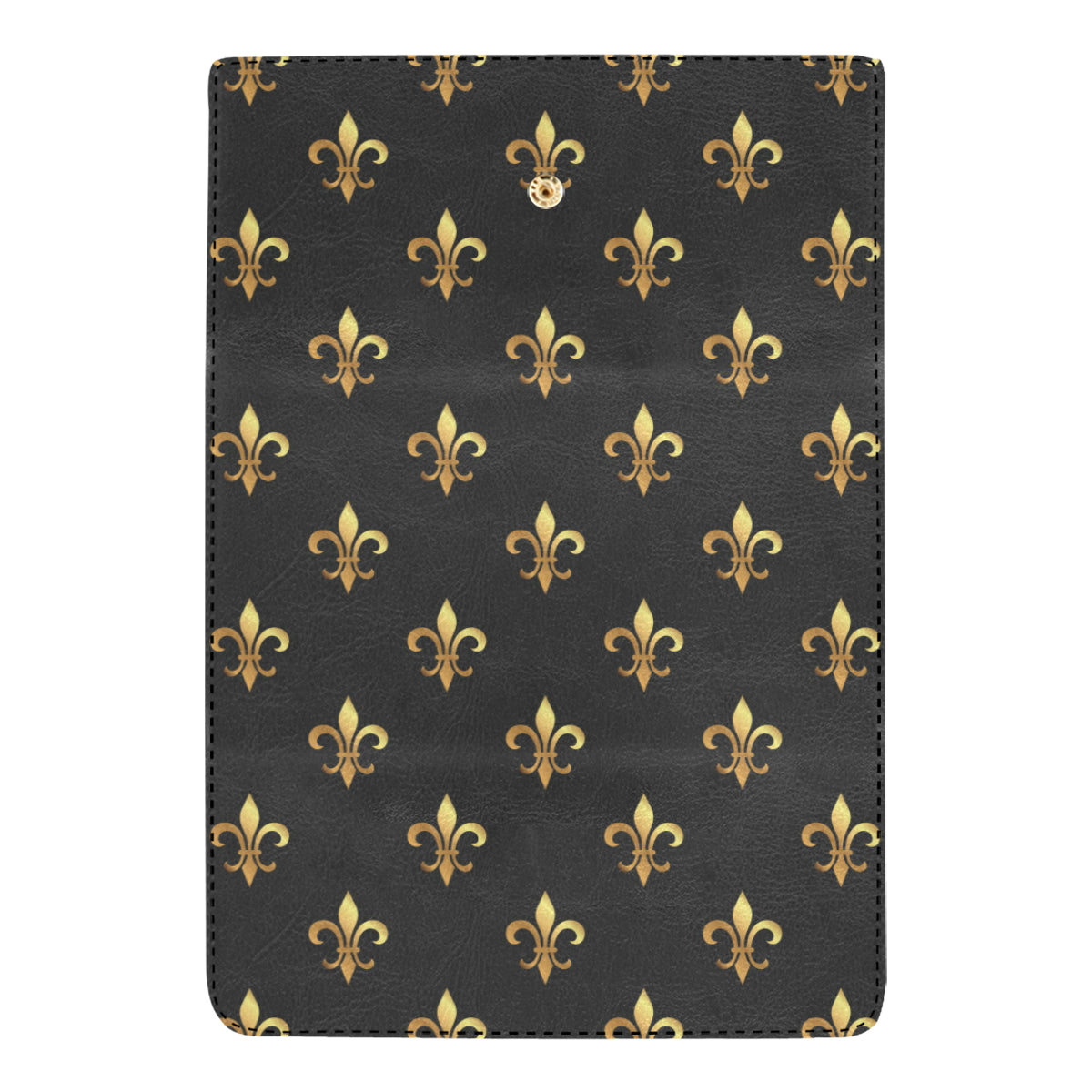 Fleur De Lis Gold Pattern Print Design 03 Women's Trifold Wallet