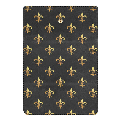 Fleur De Lis Gold Pattern Print Design 03 Women's Trifold Wallet
