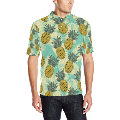 Pineapple Pattern Print Design PP03 Men Polo Shirt