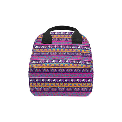 Boho Indian Style Pattern Insulated Lunch Bag