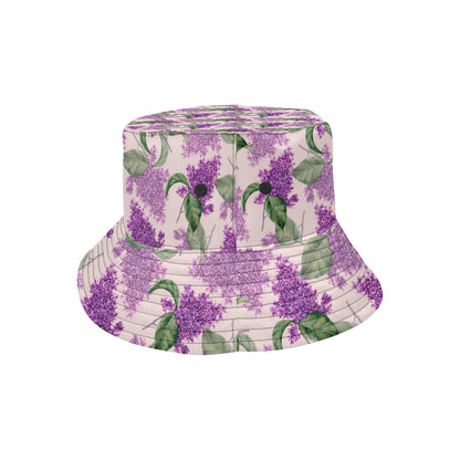 Lilac Pattern Print Design LI02 Unisex Bucket Hat