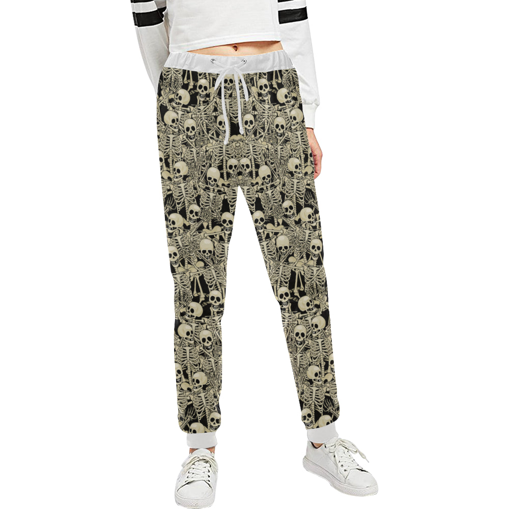 Skeleton Design Print Unisex Sweatpants