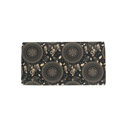Dream Catcher Mandala Boho Moon Women's Trifold Wallet