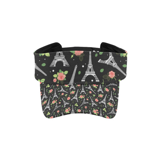 Eiffel Tower Rose Print Unisex Sun Visor