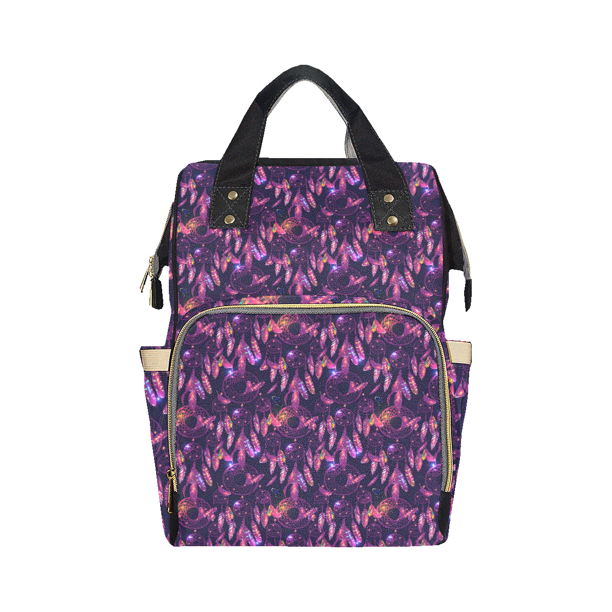 Dream catcher neon Diaper Bag Backpack