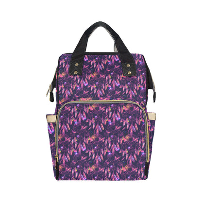 Dream catcher neon Diaper Bag Backpack
