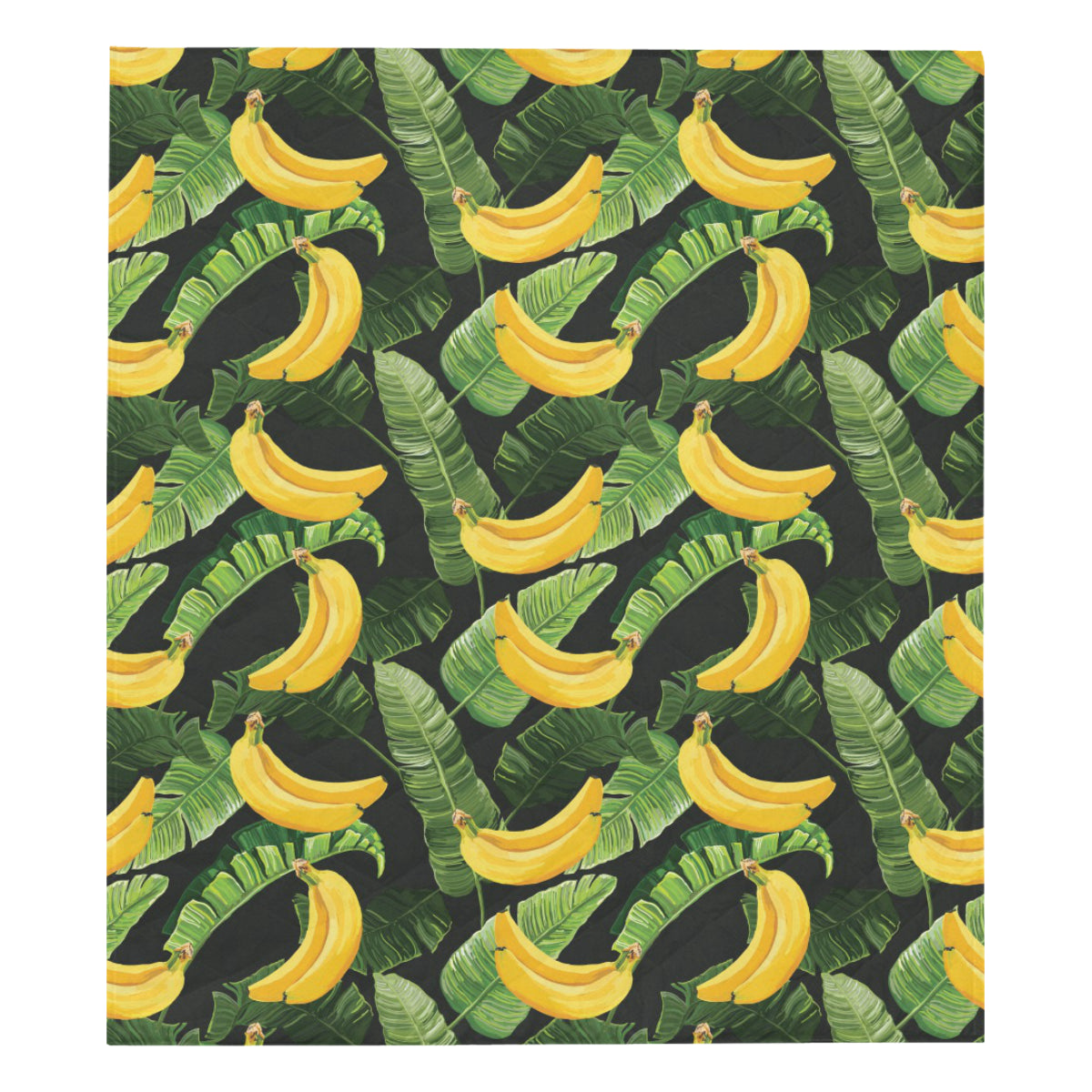 Banana Pattern Print Design BA01 Premium Quilt