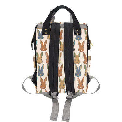 Rabbit Pattern Print Design RB04 Diaper Bag Backpack