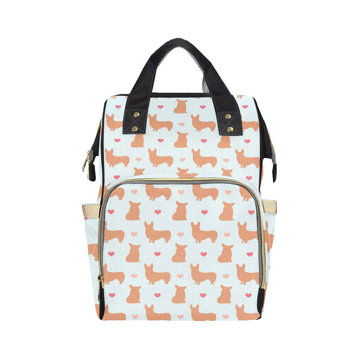 Pembroke Welsh Corgis Pattern Print Design A01 Diaper Bag Backpack